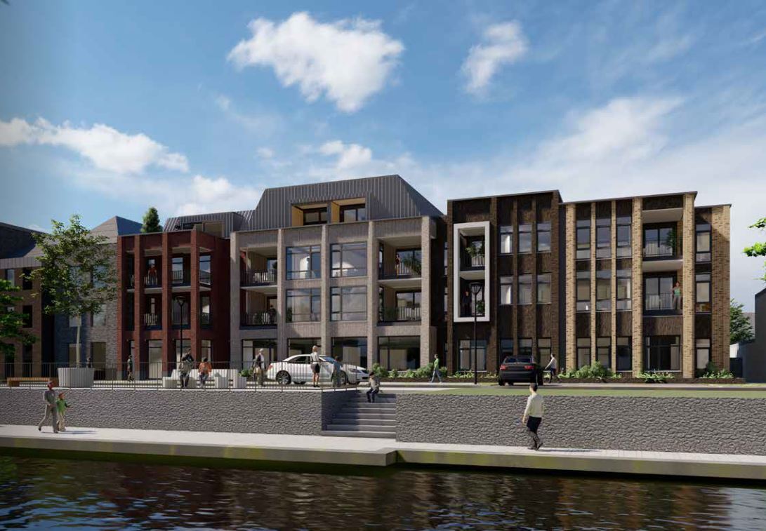 18 appartementen + commerciële ruimte